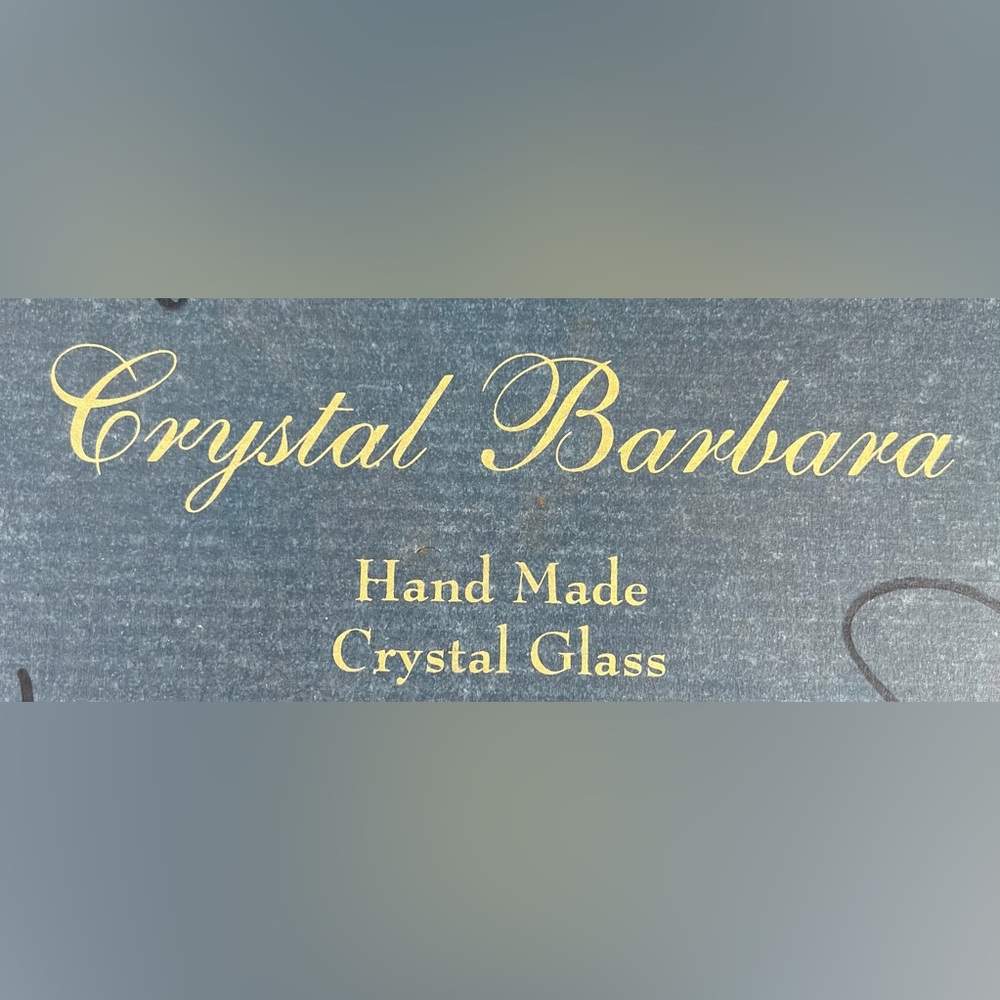 Crystal Barbara set of 6 gorgeous crystal colorful glasses